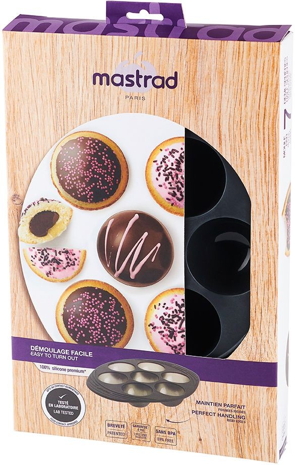 moule-a-gateau-mastrad-7-demi-spheres-gris-fume