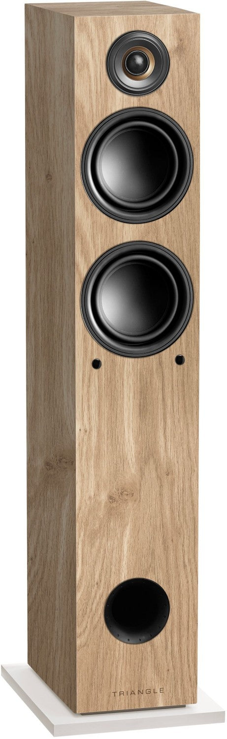 enceinte-colonne-active-triangle-elara-ln05a-chene-clair-x2