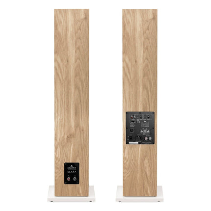 enceinte-colonne-active-triangle-elara-ln05a-chene-clair-x2