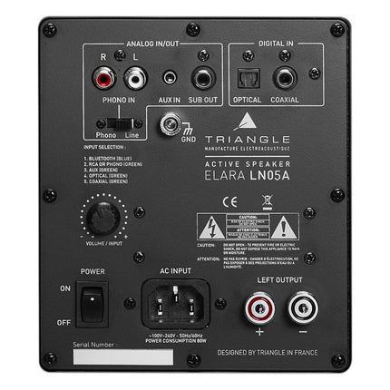enceinte-colonne-active-triangle-elara-ln05a-chene-clair-x2
