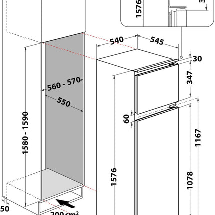 refrigerateur-2-portes-encastrable-whirlpool-art3642-2-portes