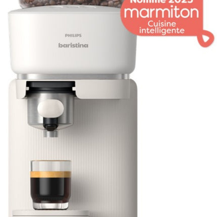 machine-a-expresso-philips-baristina-bar300-00-cafetiere-a-grain-blanche