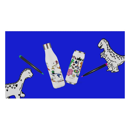 bouteille-les-artistes-creative-color-set-dino-mat-500ml