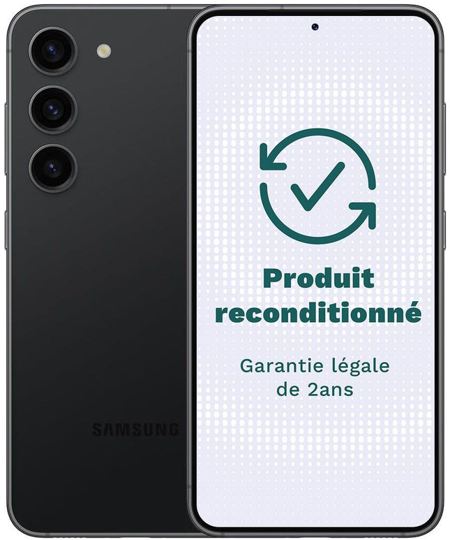 smartphone-samsung-galaxy-s23-noir-128go-tres-bon-etat-avec-batterie-neuve-reconditionne