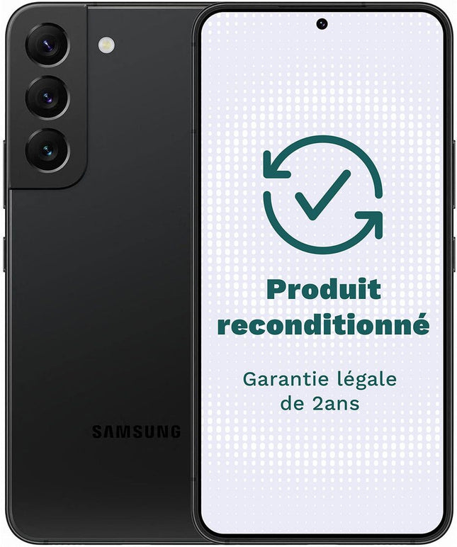 smartphone-samsung-galaxy-s22-noir-128go-tres-bon-etat-avec-batterie-neuve-reconditionne