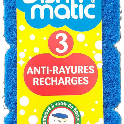 eponge-dishmatic-eponges-anti-rayures-bleu-x3