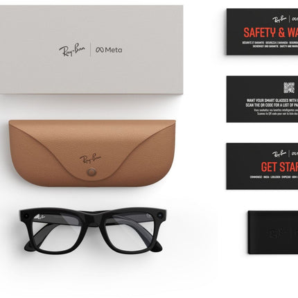 lunettes-connectees-meta-ray-ban-wayfarer-gen-1-noir-brillant-transparent