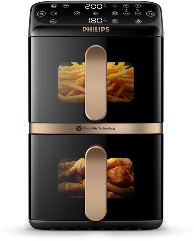 airfryer-philips-na462-70-friteuse-sans-huile-vertical-duo-noir-cuivre-serie-4000-10l-5-5l