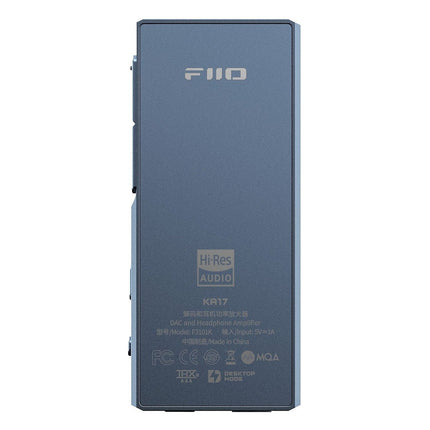dac-audio-fiio-ampli-portable-ka17-usb-c-bleu