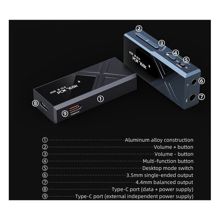 dac-audio-fiio-ampli-portable-ka17-usb-c-bleu