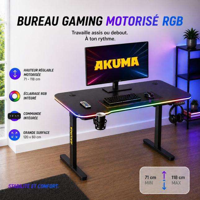 bureau-gamer-akuma-d03-motorise-carbone-rgb
