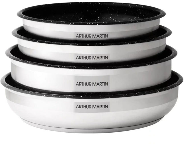 batterie-de-cuisine-arthur-martin-15-pieces-am1526cr