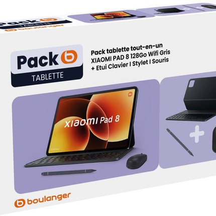 tablette-android-xiaomi-pack-pad8-tout-en-un-gris-128go