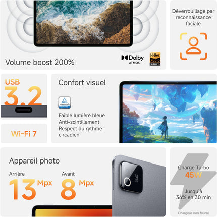 tablette-android-xiaomi-pack-pad8-tout-en-un-gris-128go