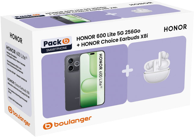 smartphone-honor-pack-600lite-noir-choice-earbuds-x8i-whi