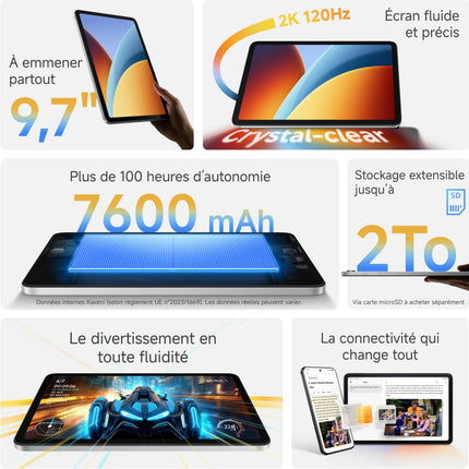 tablette-android-xiaomi-redmi-pad-2-9-7-argent-64go