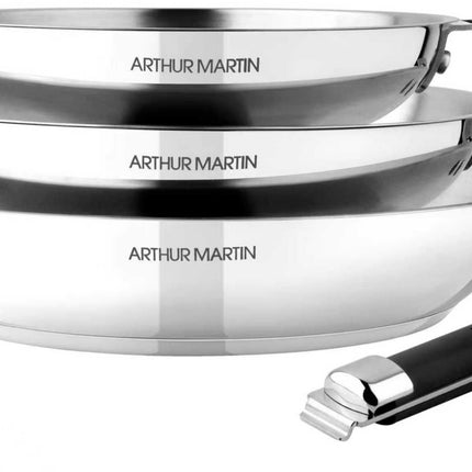 batterie-de-cuisine-arthur-martin-3-poeles-poignee-amovible