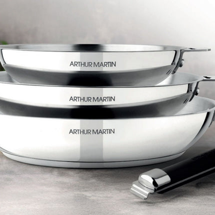 batterie-de-cuisine-arthur-martin-3-poeles-poignee-amovible