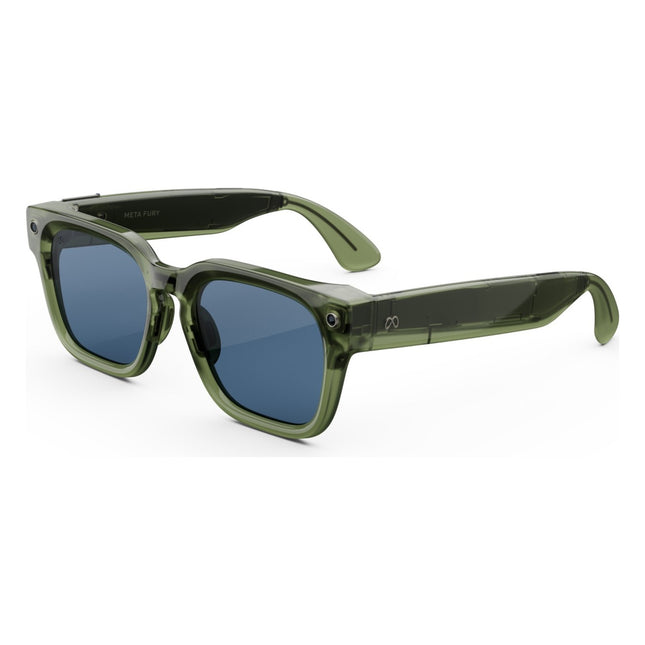 lunettes-connectees-meta-fury-vert-fonce-verres-bleu-clair