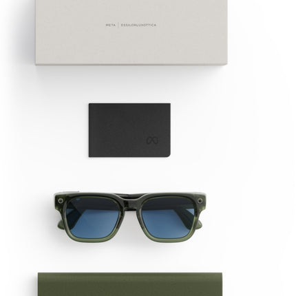 lunettes-connectees-meta-fury-vert-fonce-verres-bleu-clair