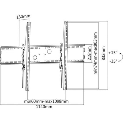 support-mural-tv-kimex-inclinable-pour-tv-60-a-100