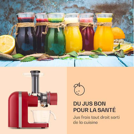extracteur-de-jus-klarstein-bella-elegance-rouge