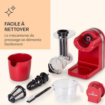 extracteur-de-jus-klarstein-bella-elegance-rouge