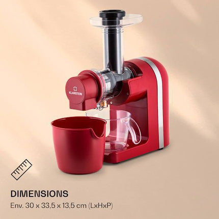 extracteur-de-jus-klarstein-bella-elegance-rouge