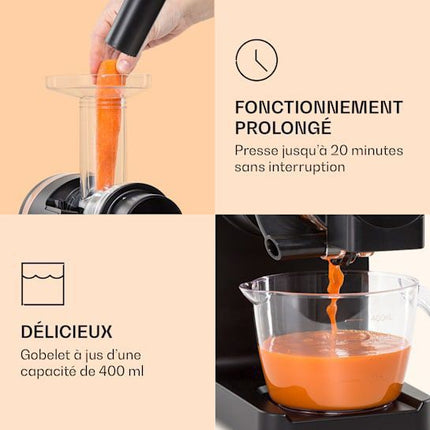 extracteur-de-jus-klarstein-bella-elegance-noir