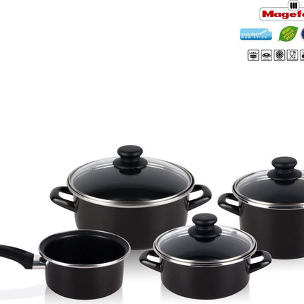 batterie-de-cuisine-magefesa-kenia-7-pieces-jeu-3-poeles-induction
