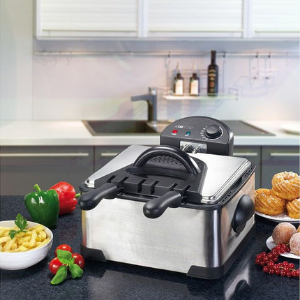 friteuse-professionnelle-clatronic-double-fr3195-4l-inox
