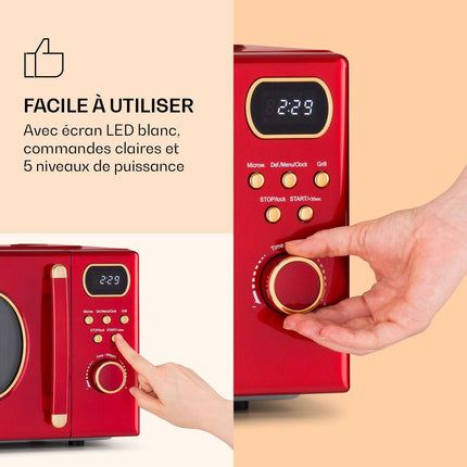 micro-ondes-grill-klarstein-julieta-grill-20l-800-w-o25-5cm-rouge