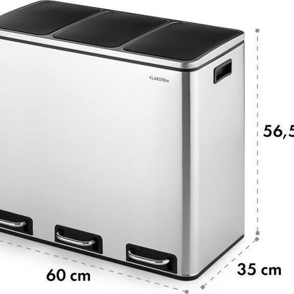poubelle-de-cuisine-tri-selectif-klarstein-grandmaster-trash-pedale-54l-3x18l-inox