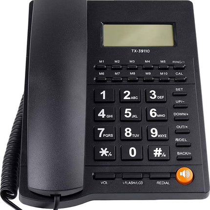 telephone-sans-fil-avizar-fixe-avec-ecran-lcd-touches-m1-a-m10