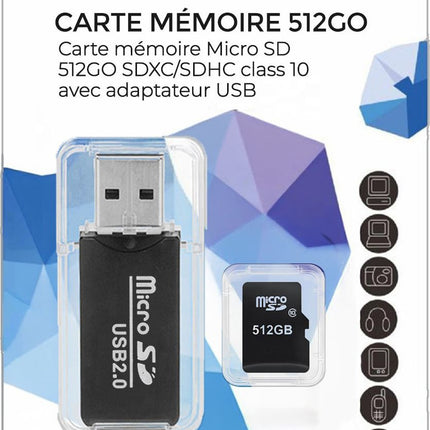 carte-micro-sd-visiodirect-carte-memoire-micro-sd-512go-sdxc-sdhc