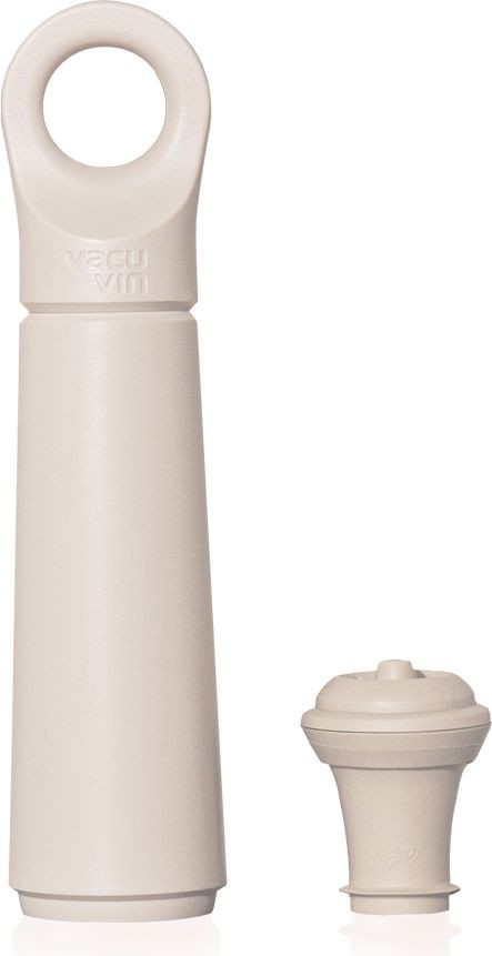 aerateur-de-vin-vacuvin-pompe-loop-creme-avec-bouchon