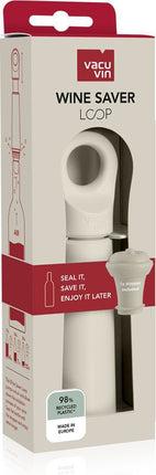 aerateur-de-vin-vacuvin-pompe-loop-creme-avec-bouchon