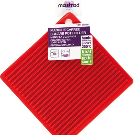 manique-mastrad-carree-en-silicone-rouge