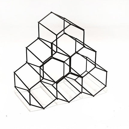 range-bouteille-compactor-bouteilles-hexa-brun-cuivre