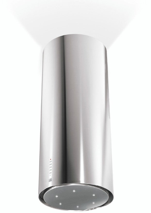 hotte-decorative-ilot-roblin-cylindre-370-inox