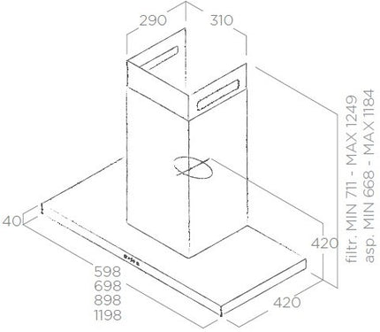 hotte-decorative-murale-elica-thin-ix-a-120