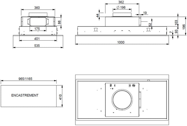 hotte-plafond-roblin-confidence-1000-n-m