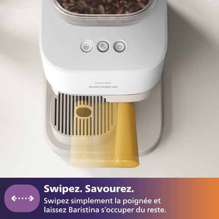 machine-a-expresso-philips-baristina-bar302-20-cafetiere-a-grain-blanche-porte-filtre-bois-de-hetre