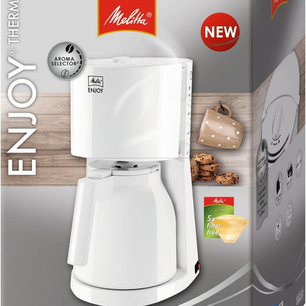 cafetiere-isotherme-melitta-enjoy-therm-blanc