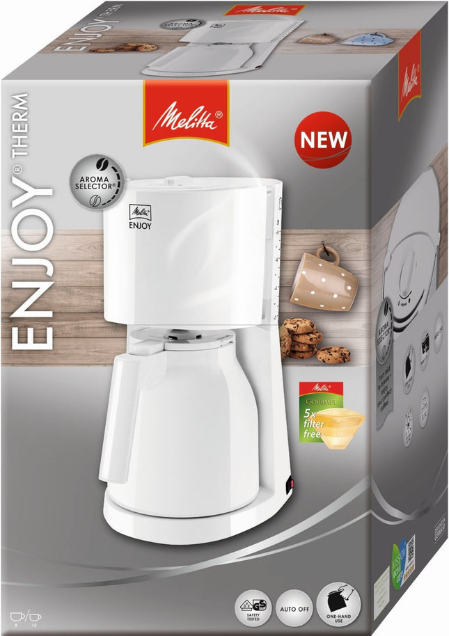 cafetiere-isotherme-melitta-enjoy-therm-blanc