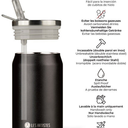 mug-isotherme-les-artistes-pull-noir-280-ml