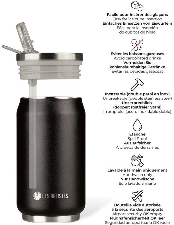 mug-isotherme-les-artistes-pull-noir-280-ml