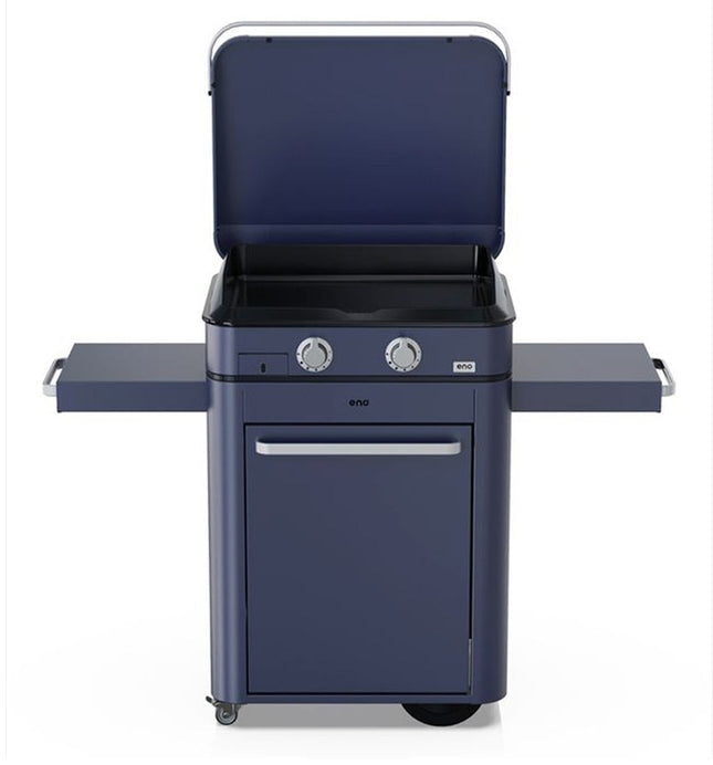plancha-gaz-eno-enosign-65-bleu-navy-sur-chariot-56x40-cm