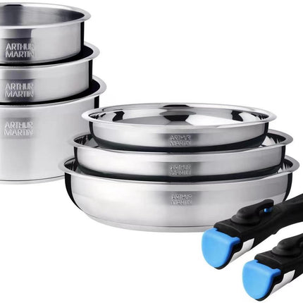batterie-de-cuisine-arthur-martin-8-pieces-inox-am5538