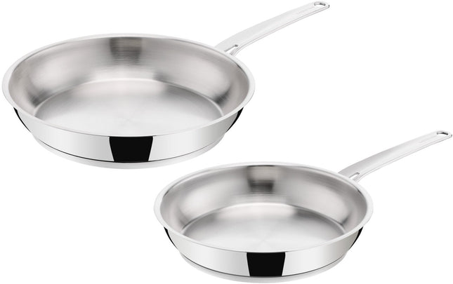 poele-lagostina-2-poeles-inox-la-prima-24-28-cm